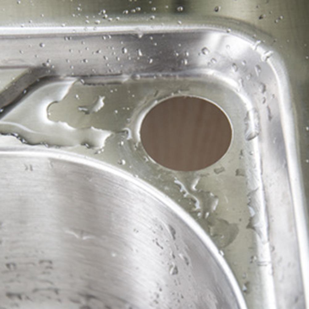 Faucet Hole Cover Sink Hole Cover Easy Installation Kitchen Plastic Black Kitchen Sink Hole Cover Leak-Proof Design
