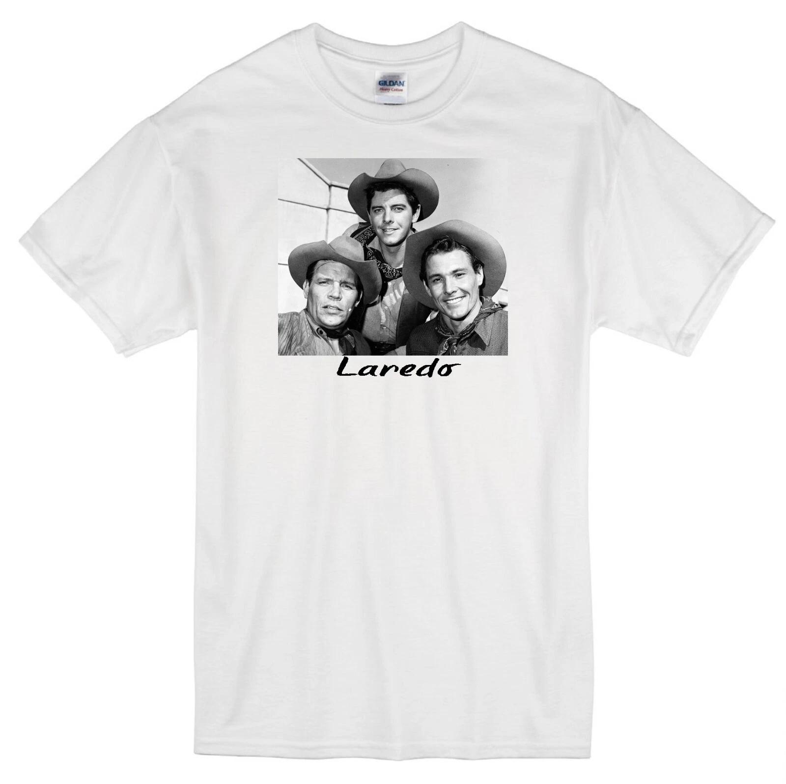 

LAREDO TEXAS RANGERS NEVILLE BRAND PETER BROWN WILLIAM SMITH TV WHITE T-shirt 4XL