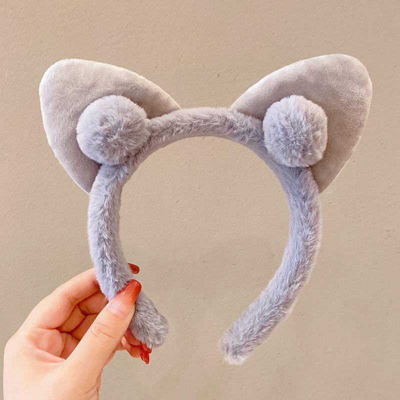 Adorable 2024 Cartoon Hair Tie & Plush Headband Set for Women - Cute Hair Accessories & Gift