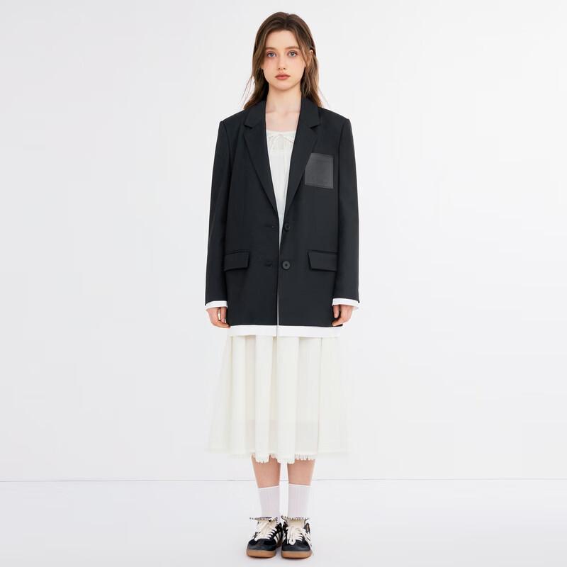 Ledian Minimalist Relaxed Fit Blazer