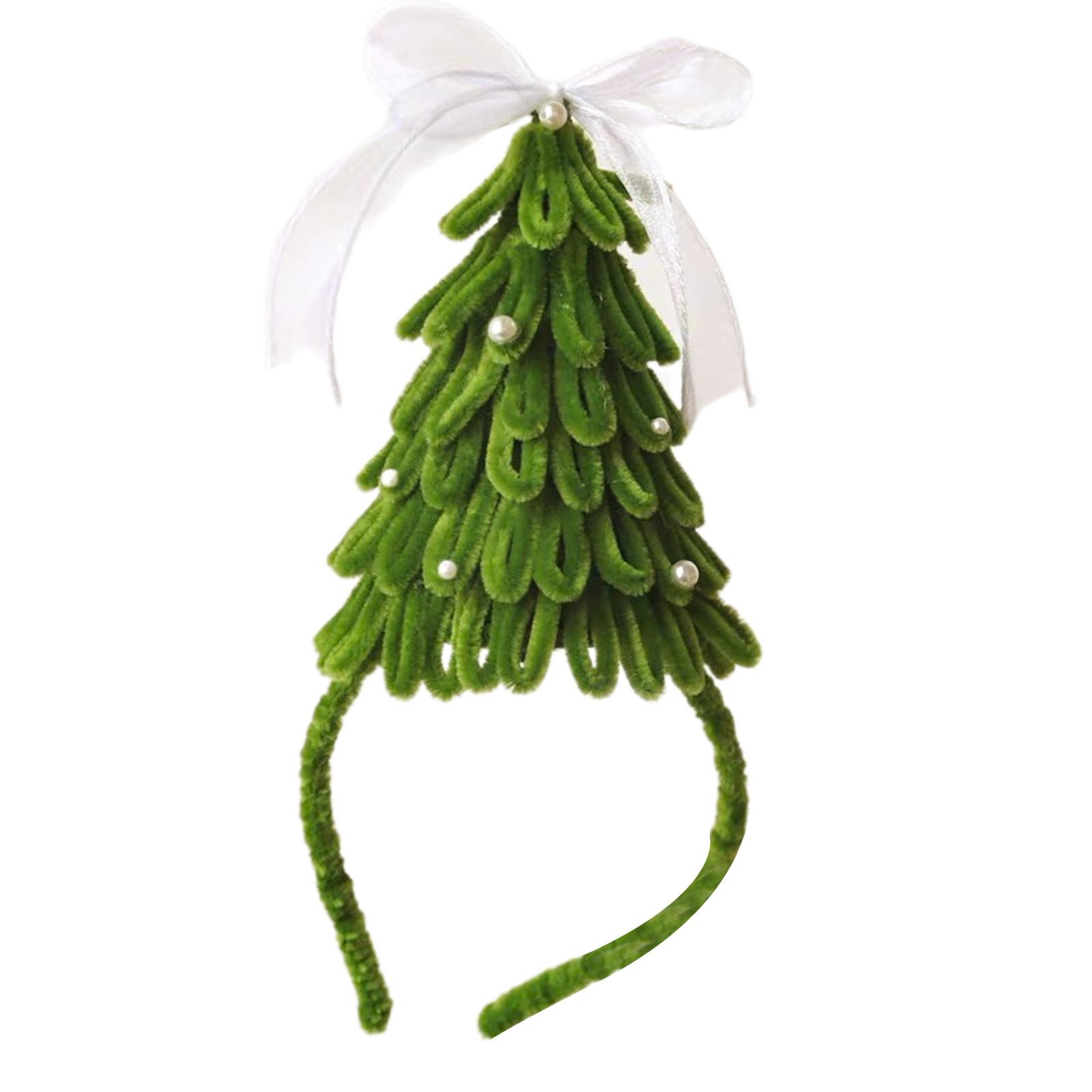 

Элегантный 3D ободок на голову в виде рождественской елки, фестивальный праздничный обруч для волос, аксессуар для вечеринки, головной убор, сезонное праздничное украшение для дома A