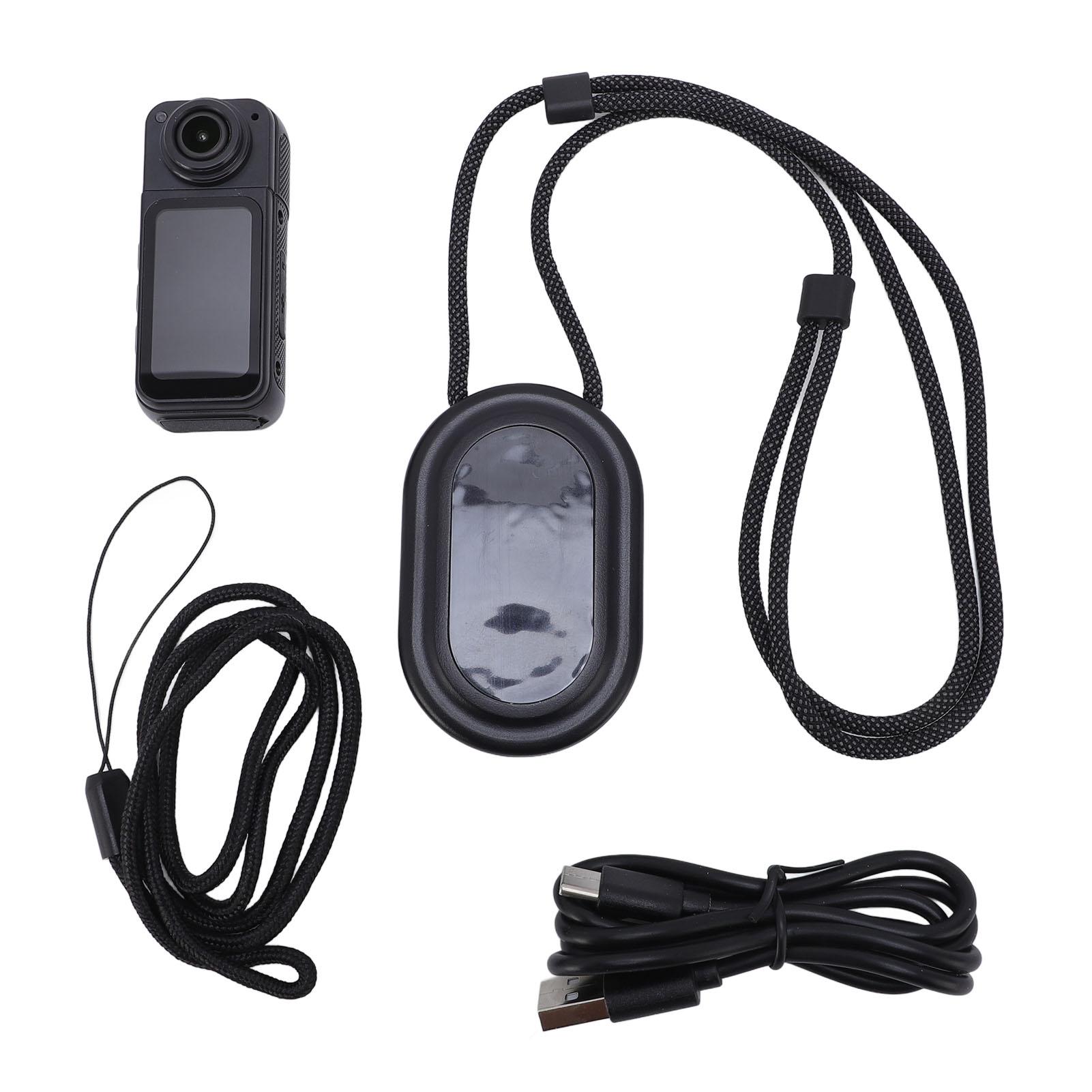 

Helmet Camera Thumb Camera 2.7K 180° Lens Angle HD Display Portable Camera for Cycling Wearable Camera чорний