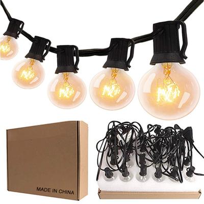 LED řetěz G40 E12 Venkovní Zahrada 25 žárovek Pohádková světla Pro Párty Zahradu Balkon Terasu Dvůr
