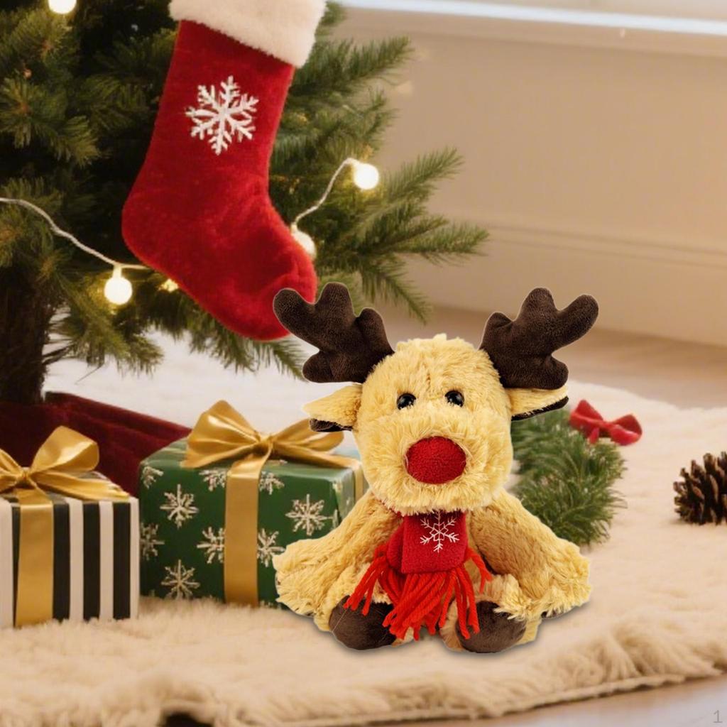 Reindeer Stuffed Animal Toy Hugging Adorable Collectible Kids Toys Party Favors Doll Home Decor