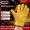 1 Pair Sheepskin Leather Work Gloves Safety Wearproof For Welding Gardening Bike Riding