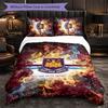 West Ham United Calcio Set Biancheria da Letto 3 Pezzi Morbido Set Copripiumino con Federe Set Decorazione Camera da Letto per la Casa