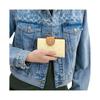 New COACH Coated Canvas Wallet Mini Women's Dry Grass CW786-SVMN0