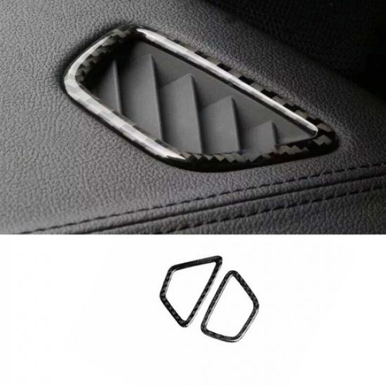 Cover Trim For BMW 5 Series Real Carbon Fiber Dashboard Side Outlet Vent 2018-22