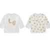Labi Newborn Pure Cotton Oblique Placket Long-Sleeve Tops 2-Pack