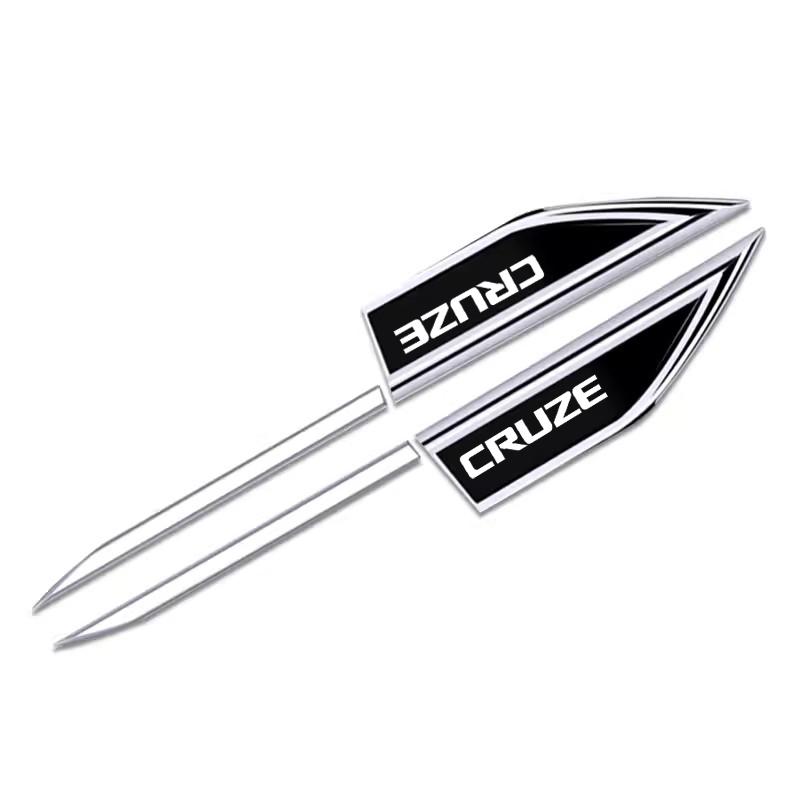 3D Metall Auto Blatt Brett Seitenaufkleber Auto Tür Aufkleber Karosserie Dekorative Klinge Aufkleber Für Chevrolet Z71 Onix Captiva Cruze Spark SS