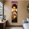 Cool Anime Soldier Vertical Tapestry Wall Hanging for Bedroom Decor Flat Print Manga Warrior Fabric Poster Dorm Gift