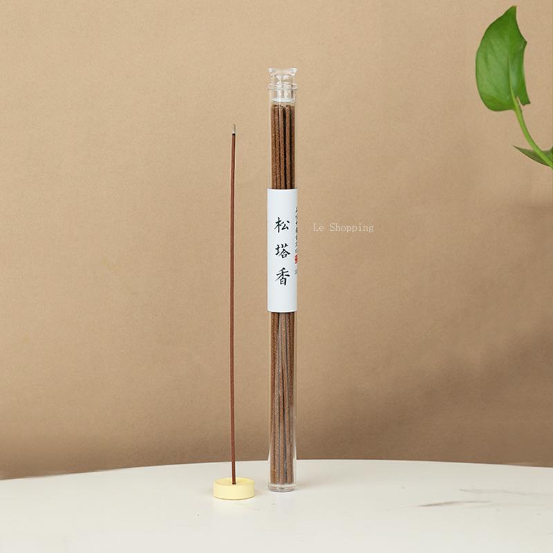 10g Pine Tower Incense Sticks Temple Worship Tea Room Studyroom Yoga Purify The Air Remove Odors and Calm The Mind Joss Stick