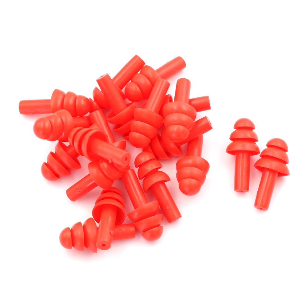 20Pcs Silicone Ear Plugs Anti Noise Earplugs Comfortable For Study Sleep