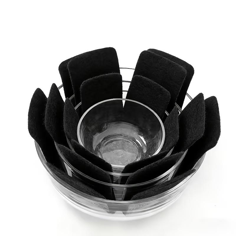16pcs Non-Stick Felt Pot Pad Set Scratch-Resistant Heat-Resistant Multi-Layer Kitchen Utensil Protectors Space-Saving