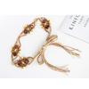 DIY Bohemian Wooden Bead Waist Rope Braided Tassels Belt Ethnic Style Belts