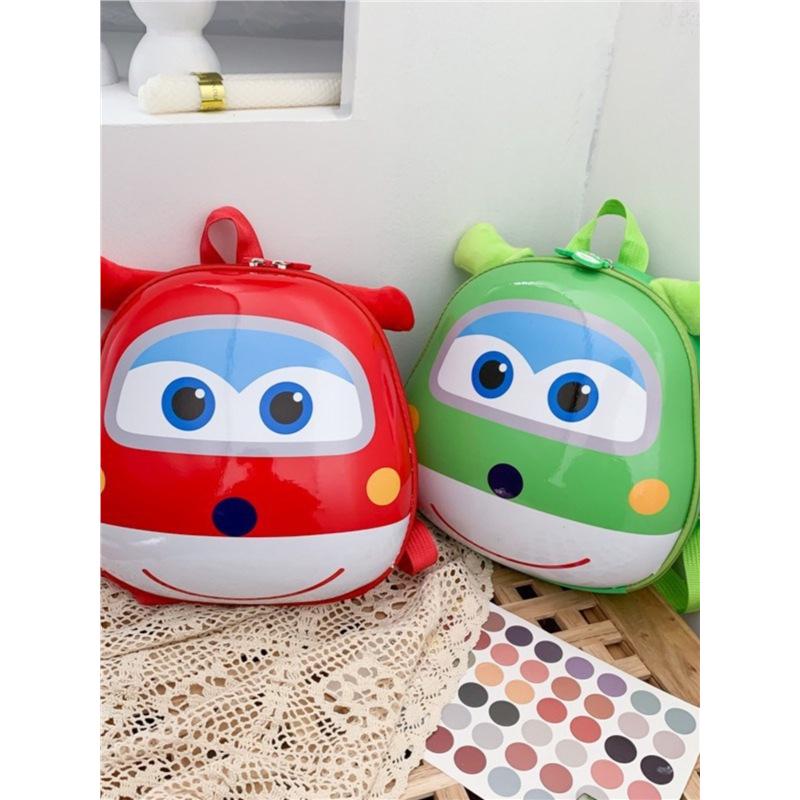 Super Wings Cartoon Animal Backpack for Kids - Cute Kindergarten Double Shoulder Bag for Boys & Girls