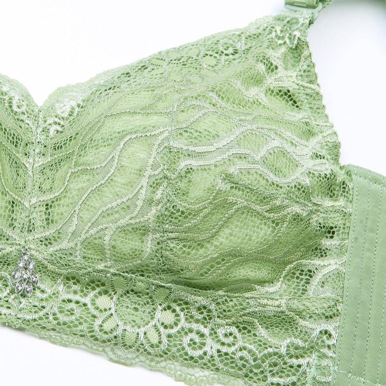 Lingerie Women's Thin Bra Summer Thin Bra No Underwire Large-sized Full Cup Closure Bra Push Up Bra