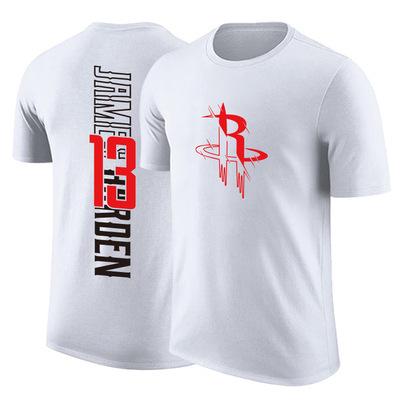 Basketball suit short-sleeved top outdoor sports running large size pure cotton men