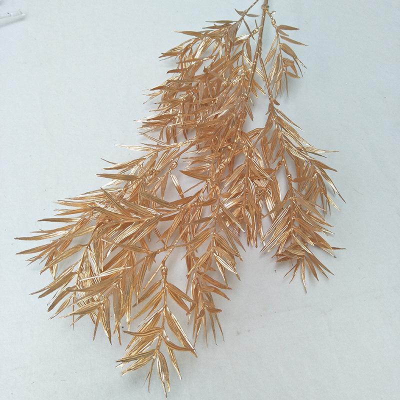 New Gold Simulation Plant Fake Bouquet Room Decoration Flower Arrangement Scattered Tail Sunflower Mulberry Leaf Persian Willow
