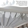 8Pieces White Vertical Blinds L Shape Brackets Mounting Clips Iron Construction for Easy Installation In Various Setting