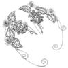 Elegant Sweet Elf Ear Cuffs Wedding Earrings Women Trendy Gold Color Wrap Fairy Ear Clip On Earrings Fashion Jewelry Girls Gift