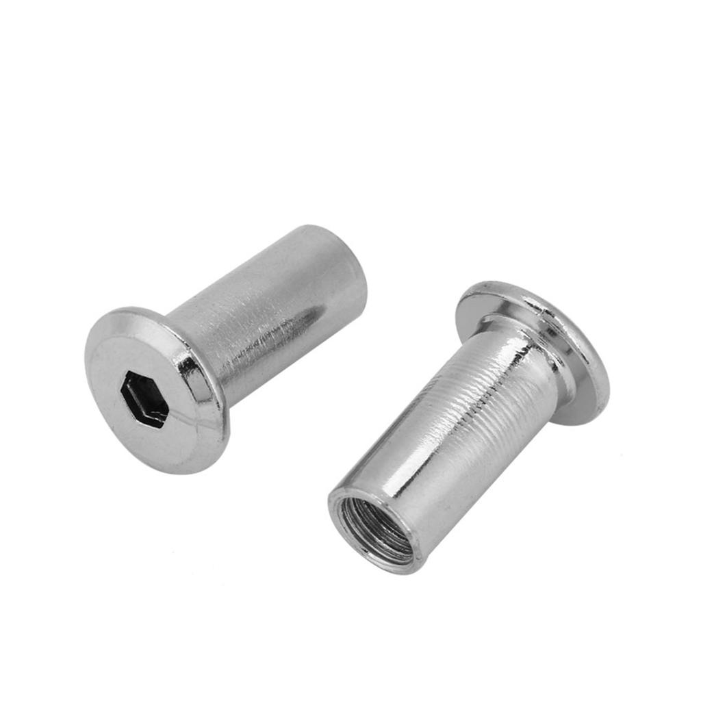 Ploché matice z poniklované oceli Šestihranná matice S pouzdrem s kulatou hlavou Nábytek(M8*22 30KS )