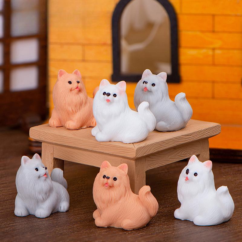 Micro Landscape Resin Decoration Crafts Creative Cute Puppy Doll Blind Box Desktop Car Decoration Accessories