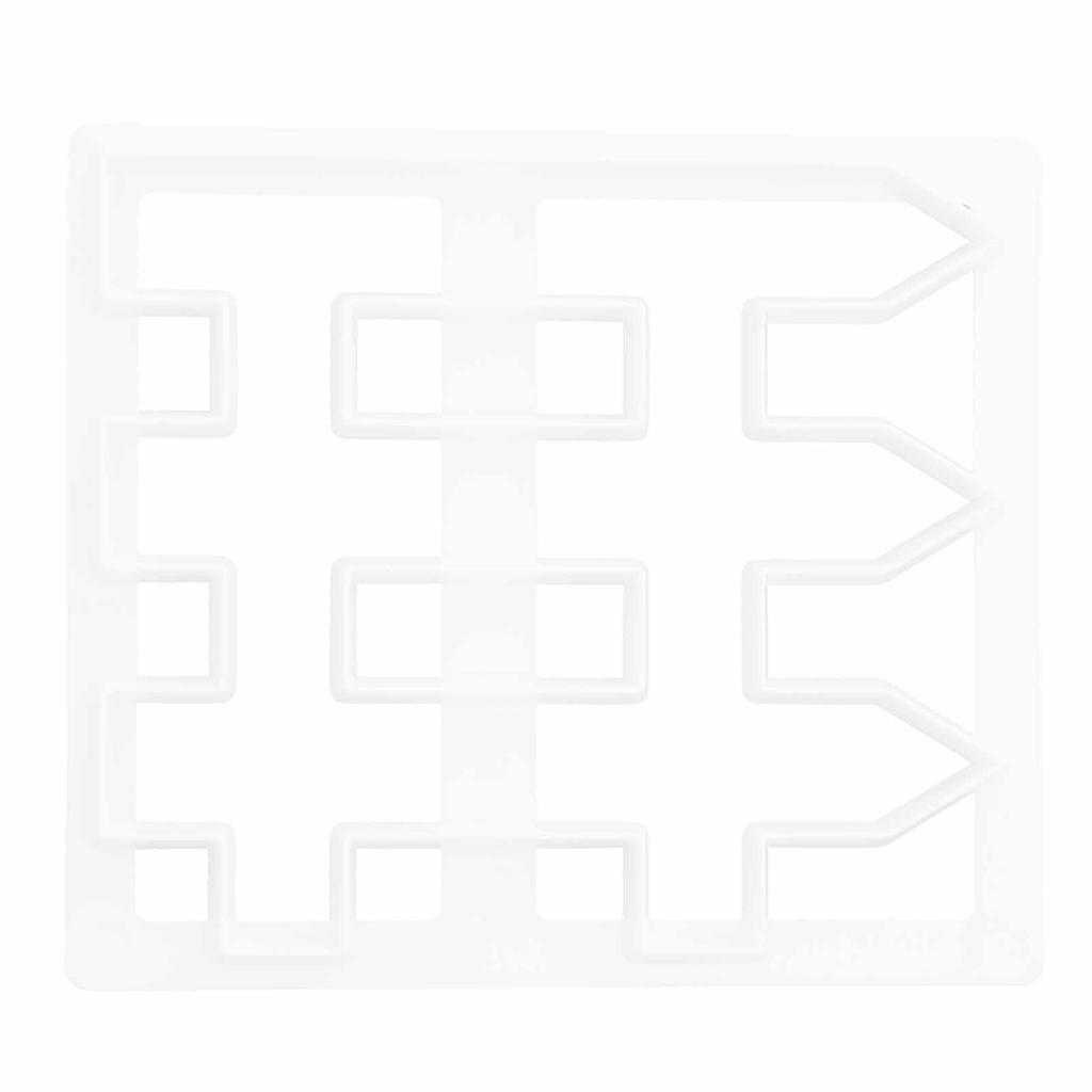 Fondant Cake Fence Printing Cutting Mold DIY Cake Border Decorating Baking Tool Mould