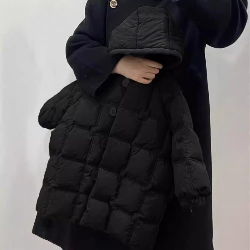 Boys Girls Mid-Length Plaid Cotton Coat Kids Thick Warm Hooded Jacket Winter 2026