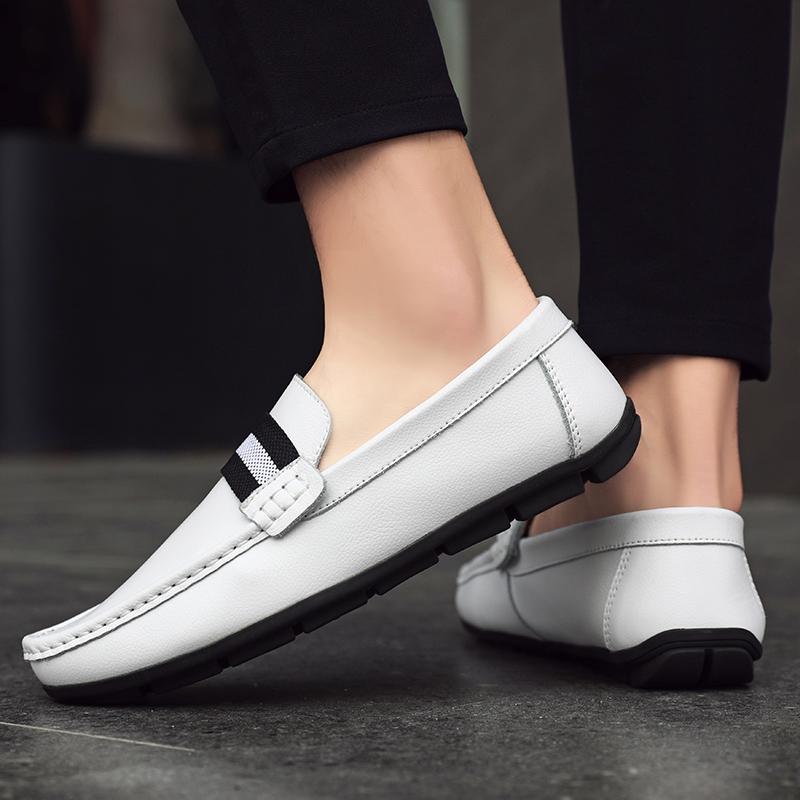 Móda Pánské Kožené Neformální nazouvací obuv Prodyšné Pánské Neformální kožené boty Prodyšné Pohodlné Pánské boty