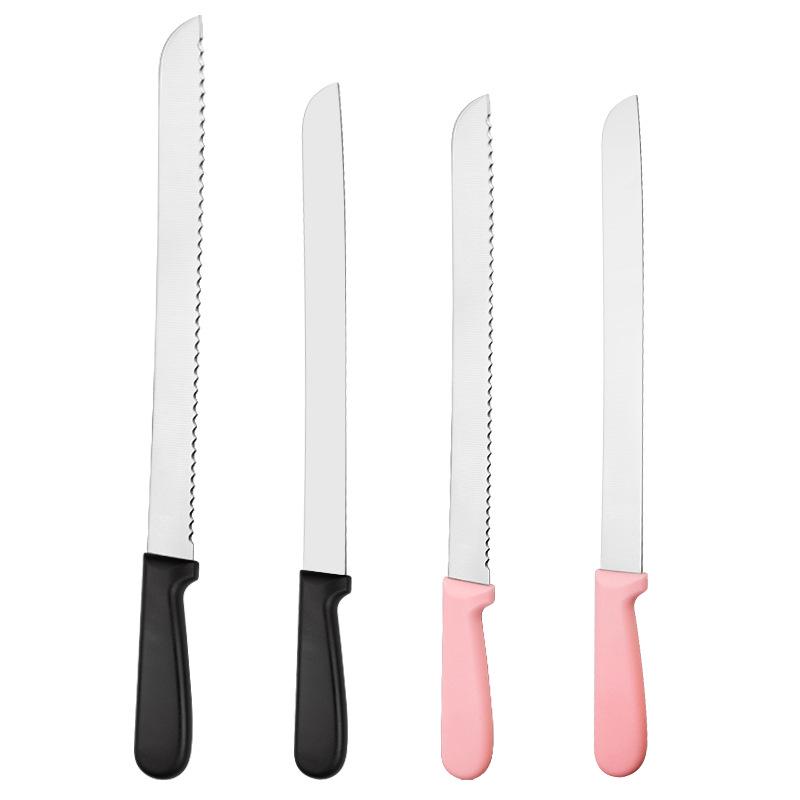Stainless Steel Serrated Bread and Cake Knife - Crumb-Free Slicing