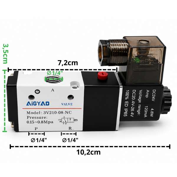 Dc24 Pneumatic Solenoid Valve