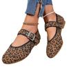 Fashion Women Flats Leopard Print Comfortable Loafers Round Toe Flat Shoes for Women Ballet Mary Jane Shoes for Women Zapatos De Mujer