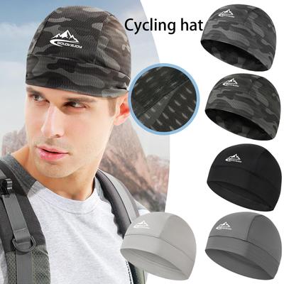 Quick-drying Melon Leather Cap,Cooling Skull Cap Breathable Sweat Wicking Cycling Running Hat Sweat-Absorbent