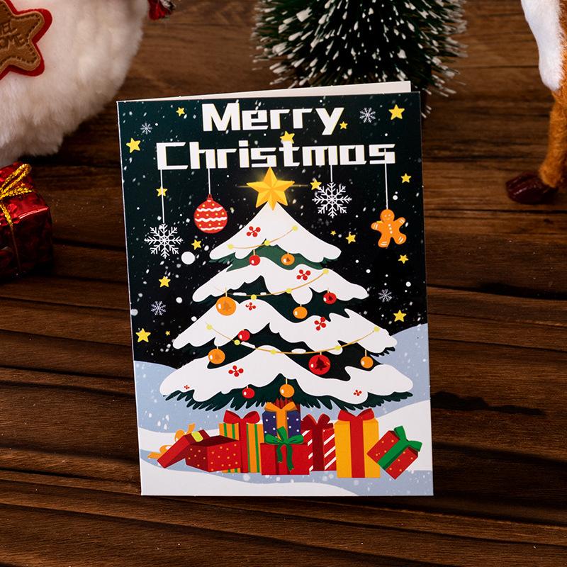 Weihnachtsgrußkarte Umschlag Weihnachtsgeschenkbox Karte Geschäftliche Feiertags-Dankes-Grußpostkarte Ins Wind Dankeskarte