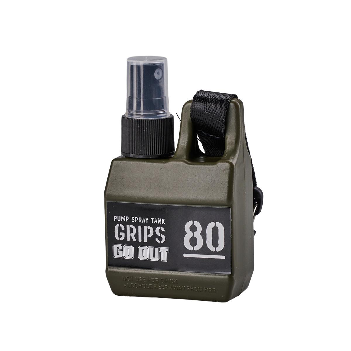 

Портативный распылитель, многофункциональная перезаполняемая дорожная бутылка с карабином, герметичный пустой контейнер для кемпинга, пеших прогулок и активного отдыха Spray Bottle серый