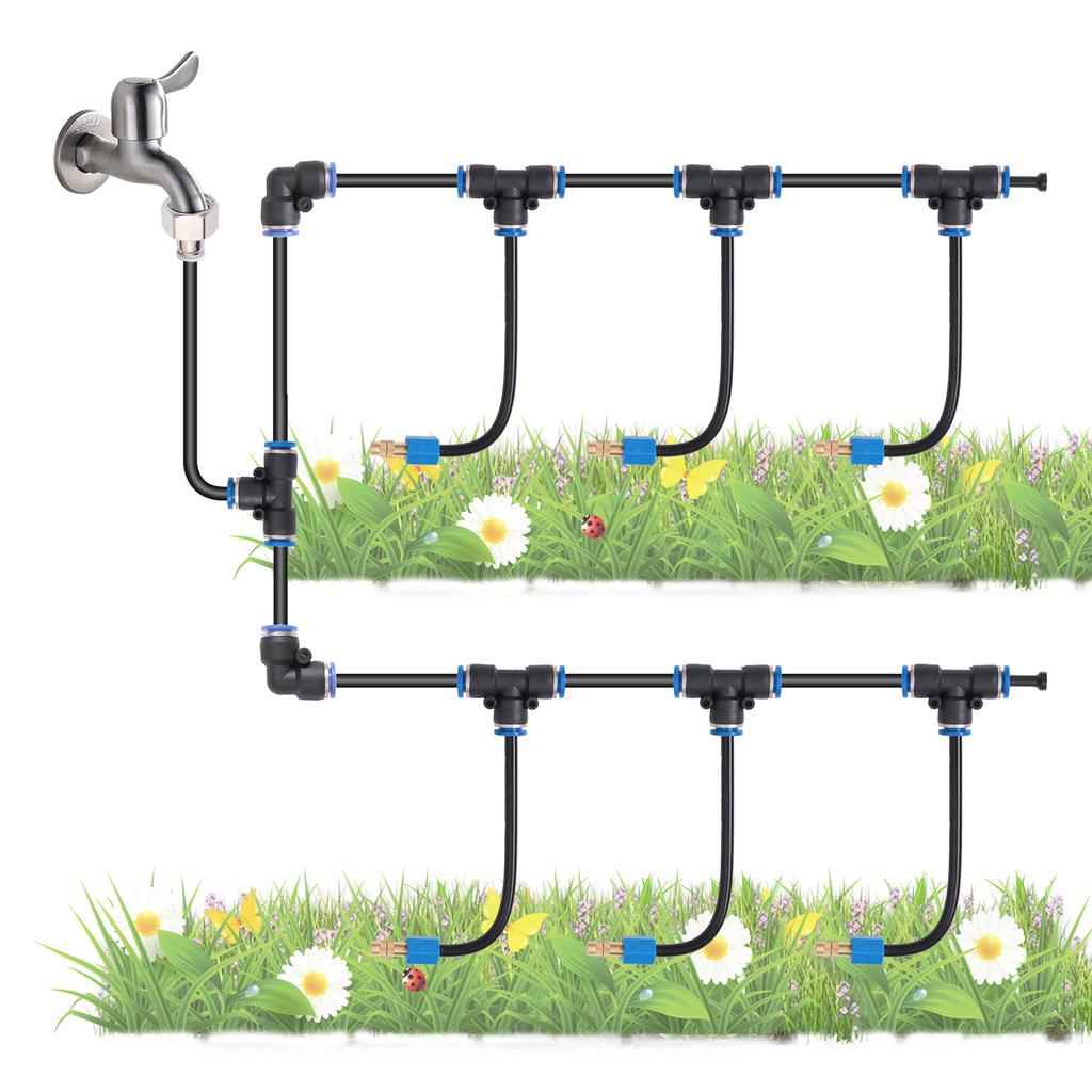 22cm Free Bend Atomized Nozzle Omnidirectional Universal Misting Sprinkler Humidification Landscaping Watering Cooling Sprayer