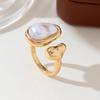 Luxus Barock Imitation Perle Verstellbare Ringe für Damen Mode Metall Tropfen Nischen Design Zeigefinger Ring Party Schmuck