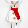 Adorable Christmas Tree Decorations Featuring Cute Plush Reindeer Ornaments In White And Pink
