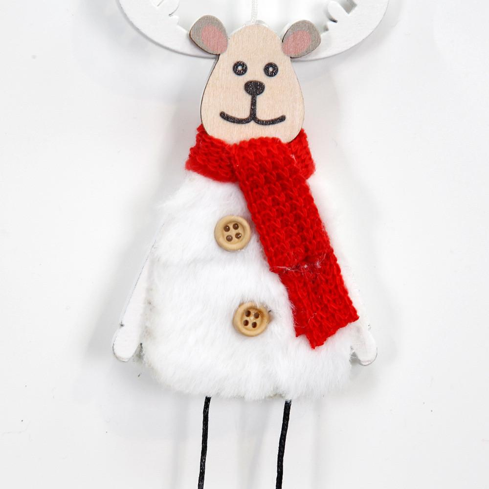 Adorable Christmas Tree Decorations Featuring Cute Plush Reindeer Ornaments In White And Pink