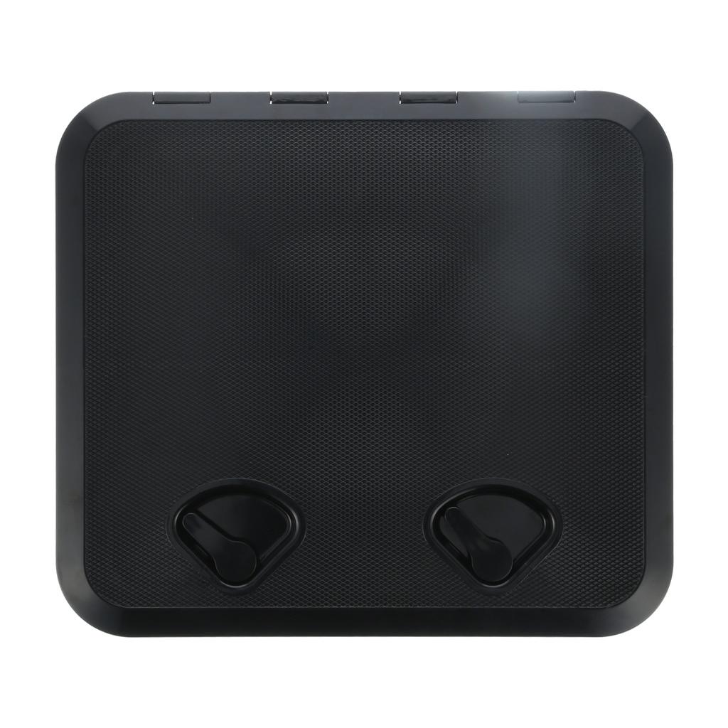 Deck Access Hatch Inspection Cover Anti UV with Lock Accessory for Marine Boat 20x18in(Black )