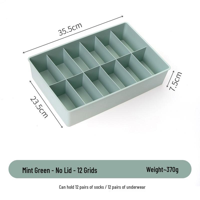Large Capacity Drawer Organizer Box for Underwear, Socks, Bras, and Pants