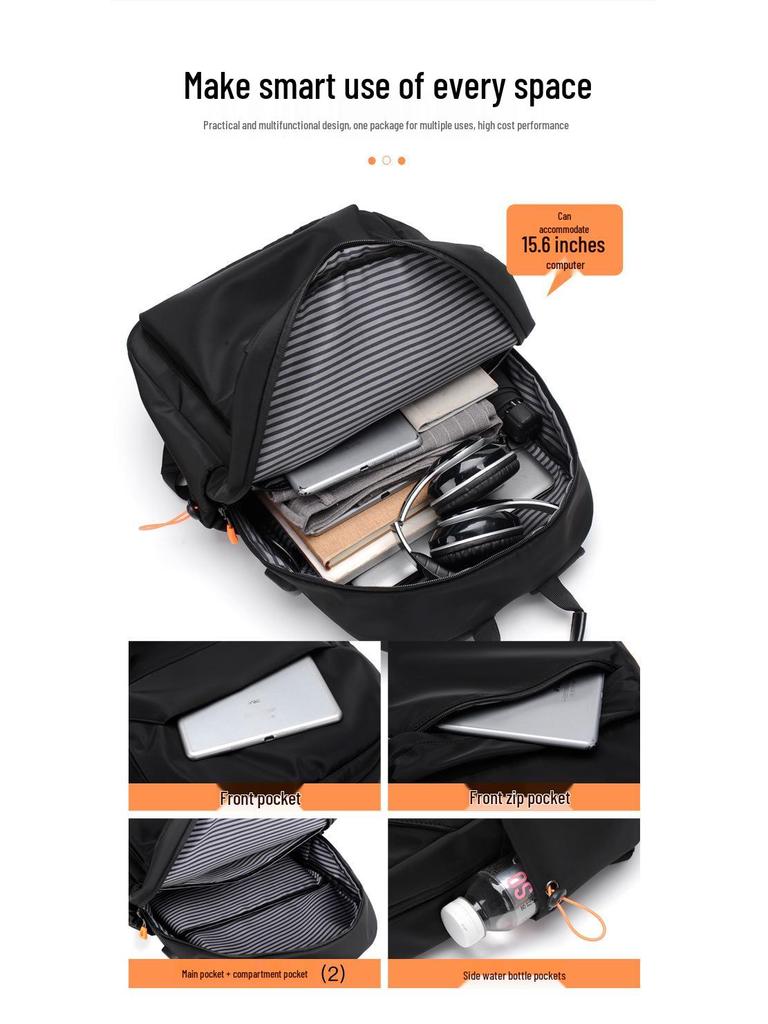 Cross-Border Fashion Multifunctional Student Backpack - Large Capacity Outdoor Travel & Casual Computer Bag for Men