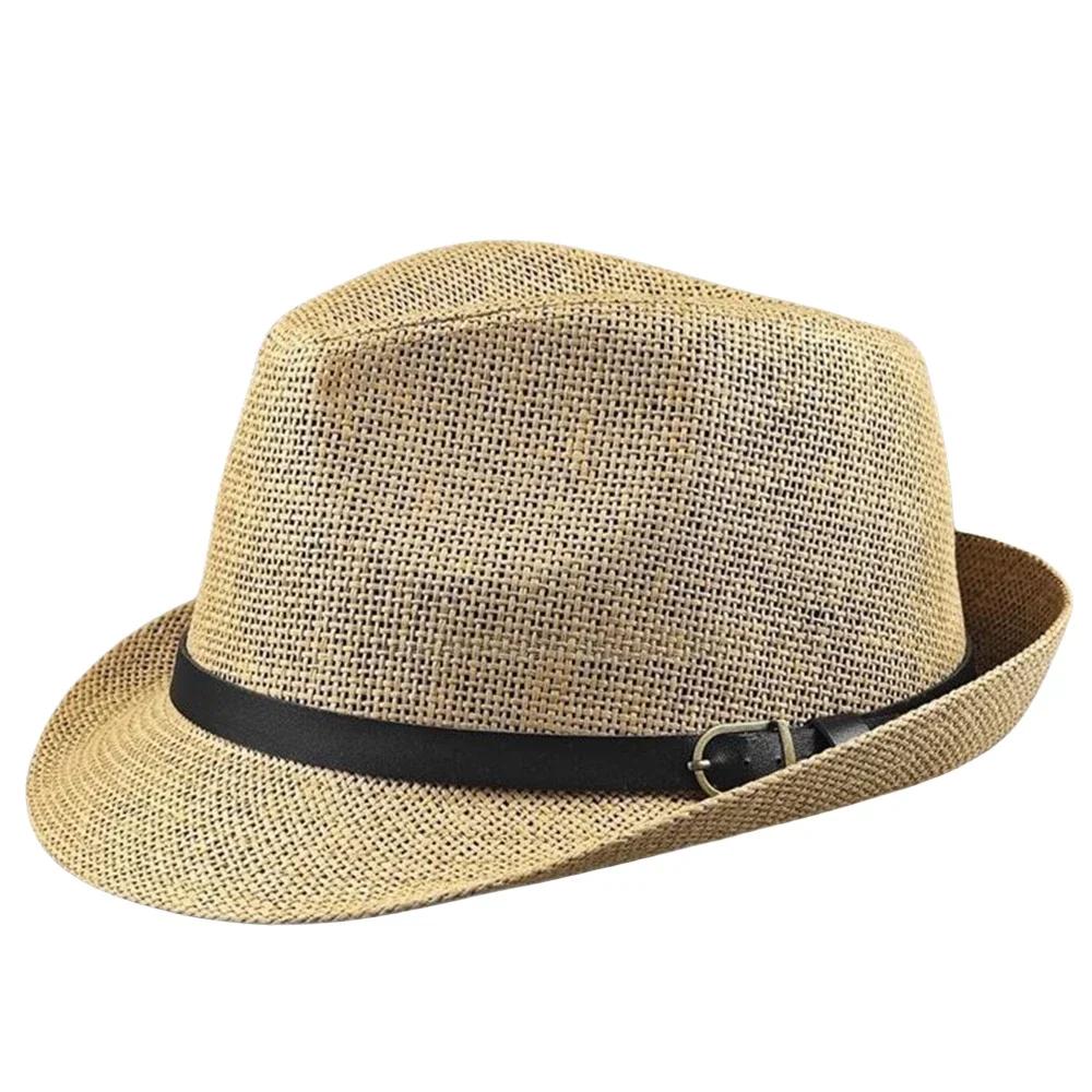 Big Head Men Straw Fedoras  Outdoor Fishing sun hats for men 59 cm 60cm  Dad Summer Beach Fashionable Women's Large Size Hat