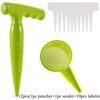 Gardening Tool Set, Adjustable Handheld Seed Dispenser,Puncher,Manual Small Plastic Seeder Vegetable Garden, Pot Planting Tool