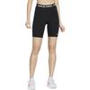 Nike High-Rise Printed Slim-Fit Casual Shorts Women Bottoms Black DA0482-011