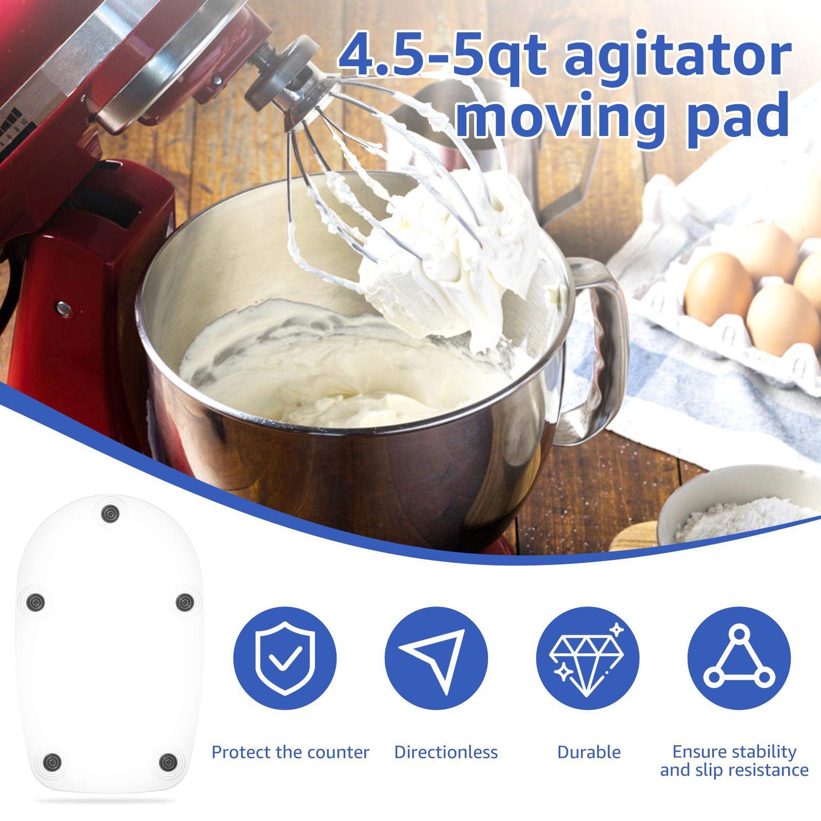 Mixer Slider Mat Compatible for 4.5 QT Tilt Head Stand Mixer Acrylic Mixer Mover Slider Pad Flexible Durable Kitchen Appliance