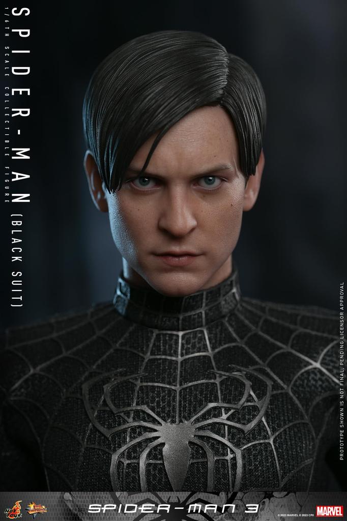 Hot Toys Movie Masterpiece 3 Scale Figure Spider-Man Spider-Man (Black Suit) 1/6