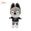 Skzoo Schlüsselanhänger Plüschtier Kawaii Skzoo Stray Wolf Plüsch Cartoon Stofftier Puppe Kawaii Begleiter Spielzeug Kindergeschenk!