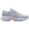 New LiNing Anti Slip Wear Resistant Low Top Running Shoes Women's Gray Purple ARLR004-2